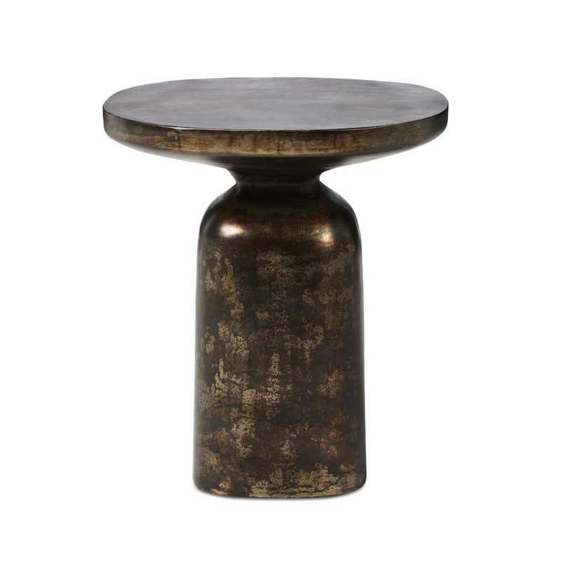 Odessa End Table - Distressed Bronze