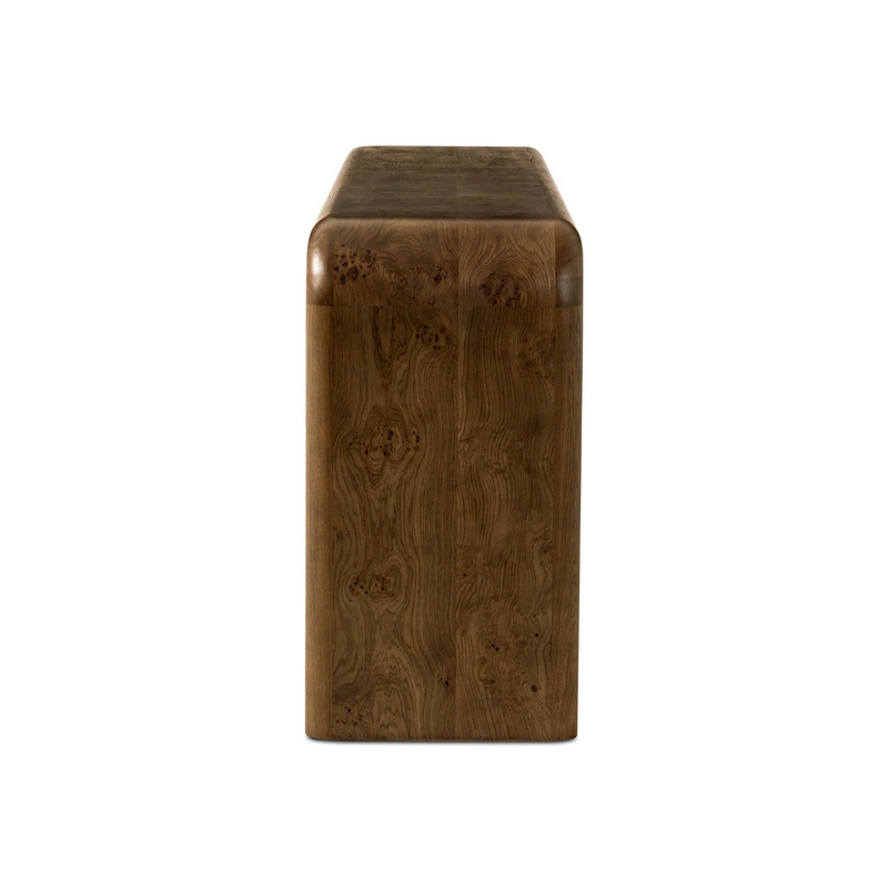 Daven Console Table - Rye Medium Burl Oak – Arcadia Modern Home