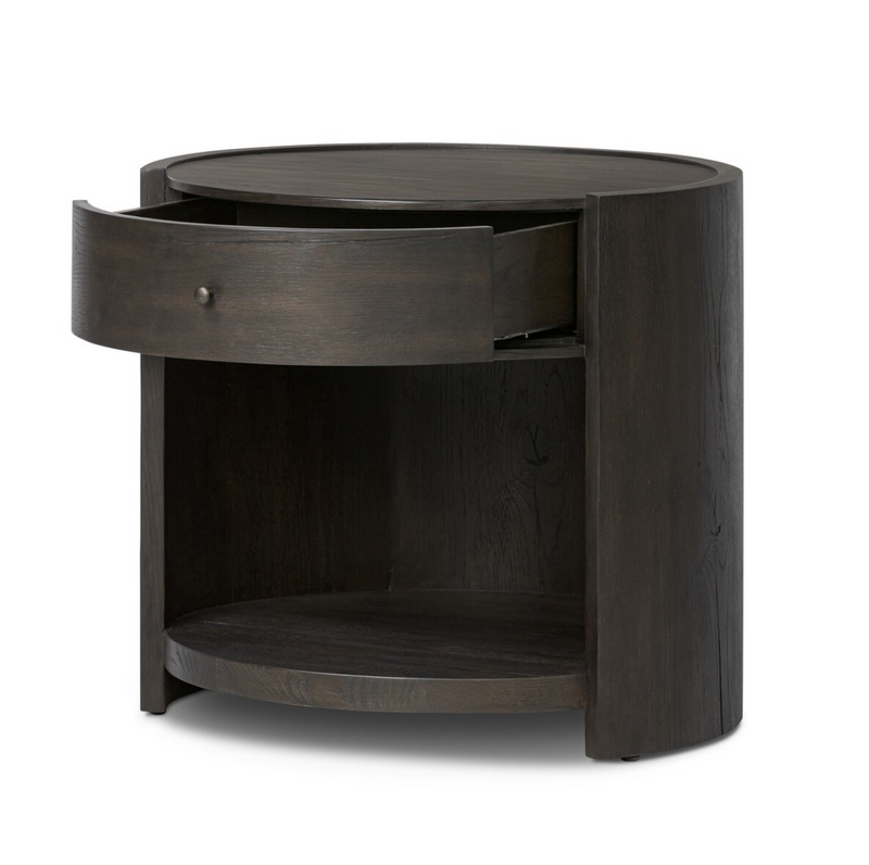 Bode Nightstand - Smoked Black Veneer