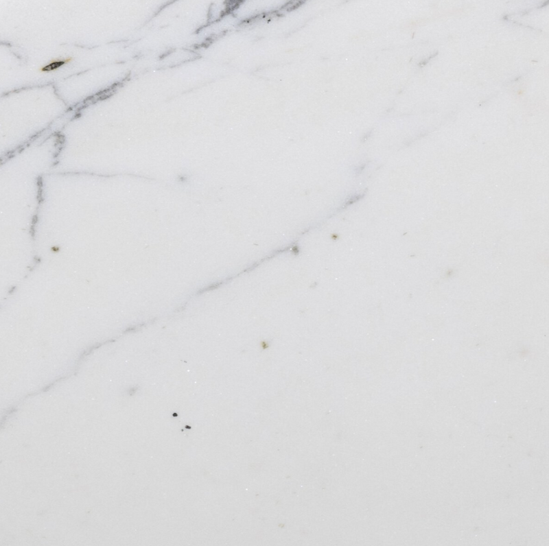 Jocelyn End Table - Veined White Marble