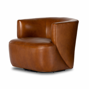 Mila Swivel Chair - Riviera Cognac