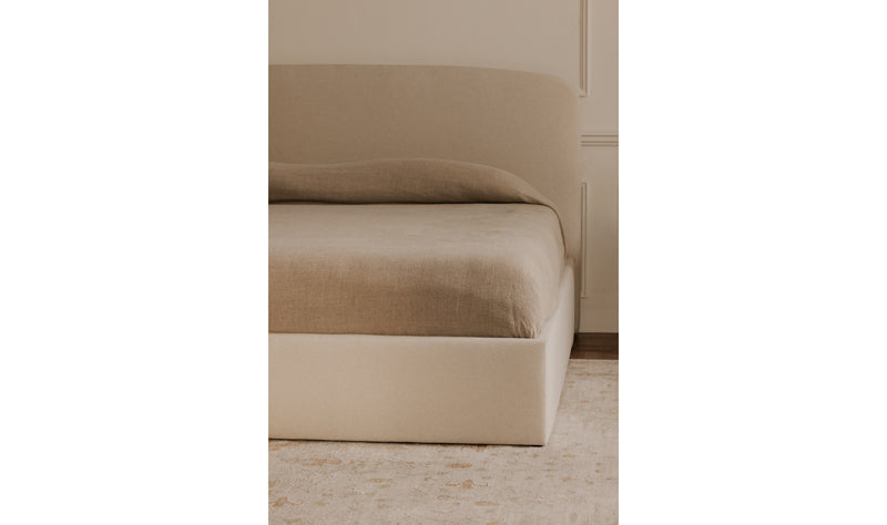 Reece Storage Bed - Cream
