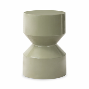 Ara End Table - Moss Lacquered Concrete