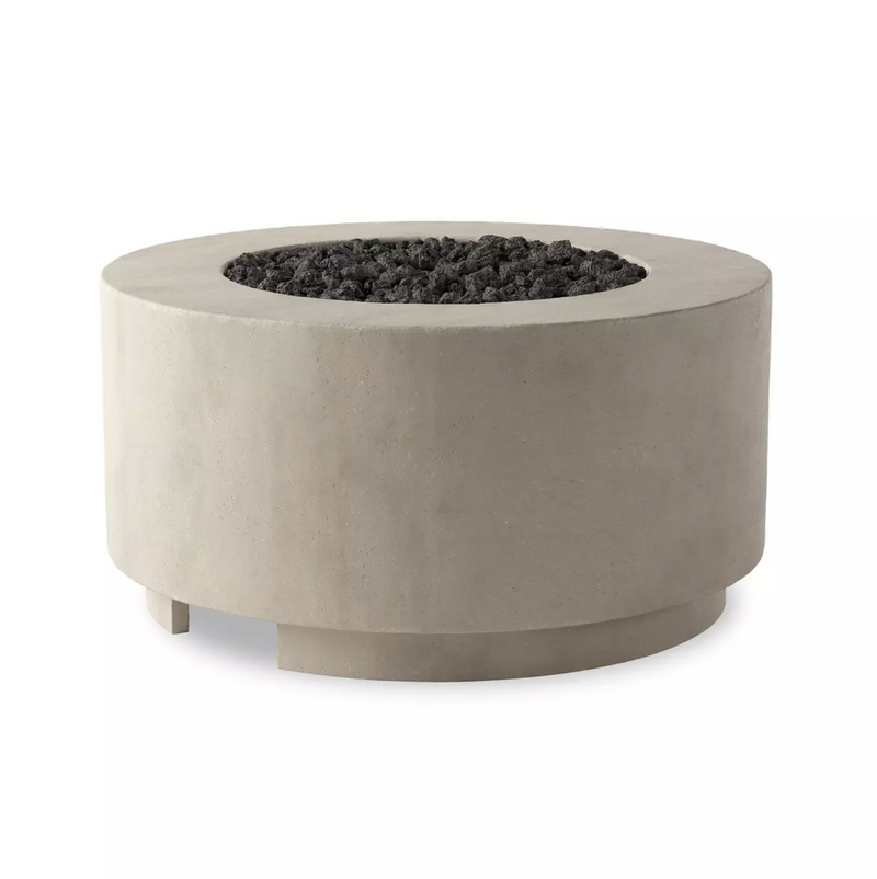 Damian Outdoor Fire Table - Natural Concrete