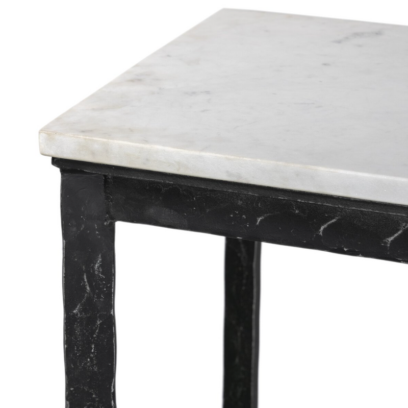 Hammered Iron Console Table