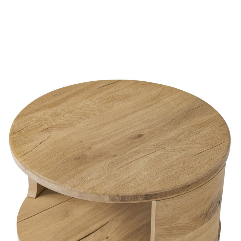 Matheus End Table - Natural Reclaimed French Oak