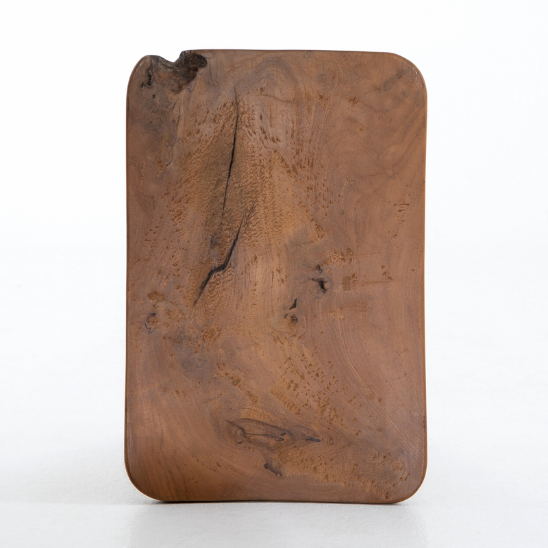 Zuri Outdoor Stool - Aged Natural Teak