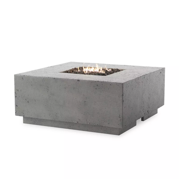 Donovan Outdoor Fire Table - Pewter Concrete