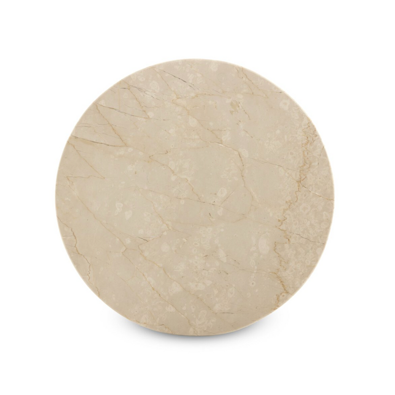 Polli End Table - Cream Marble