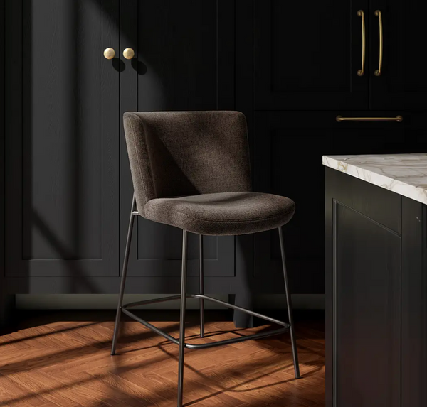 Emelia Stool - Dark Brown