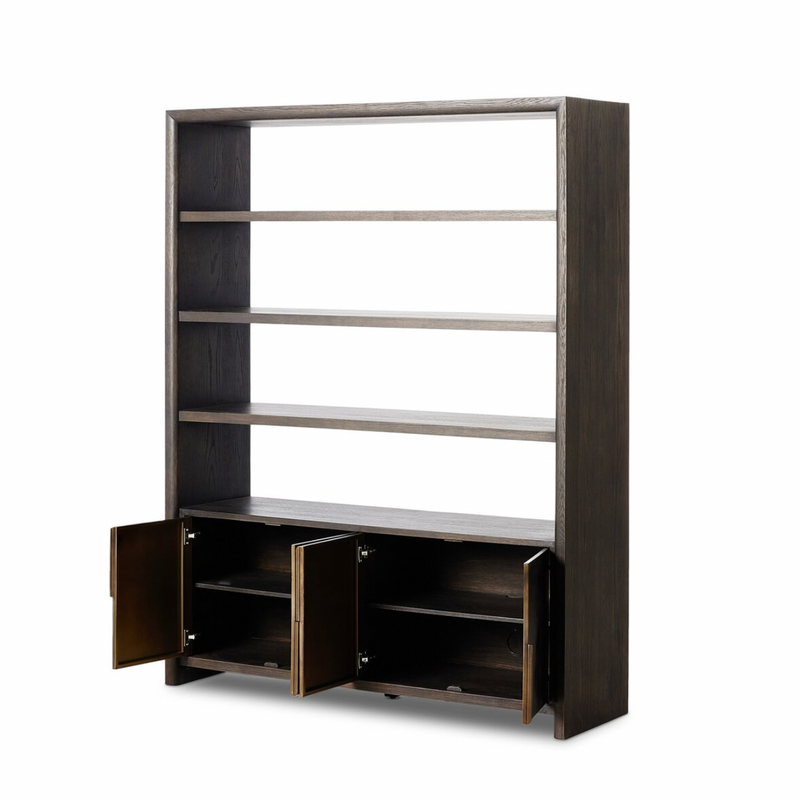 Arlington Bookcase - Espresso Oak Veneer