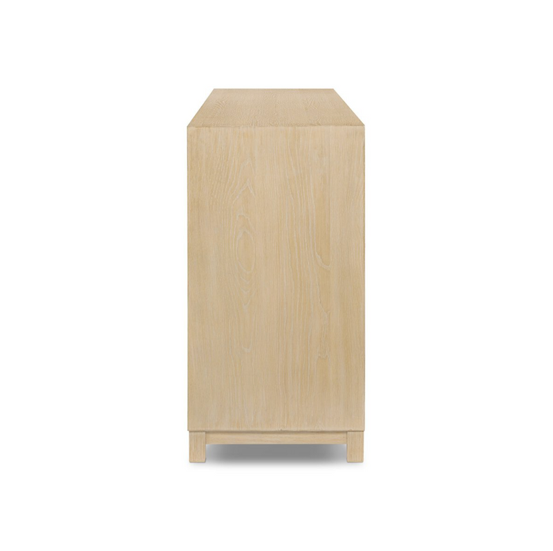 Millie 6 Drawer Dresser - Light Bleach Oak Veneer