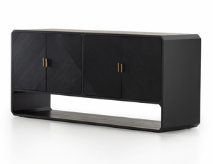 Caspian Sideboard - Black Ash Veneer