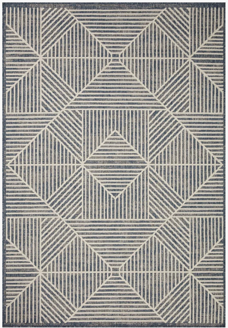 Rainier Denim and Ivory Area Rug