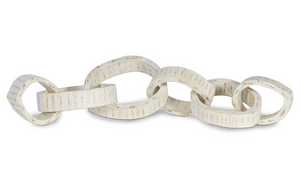 Tyra Wooden Links - Whitewash