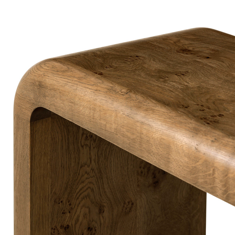 Daven Console Table - Rye Medium Burl Oak – Arcadia Modern Home