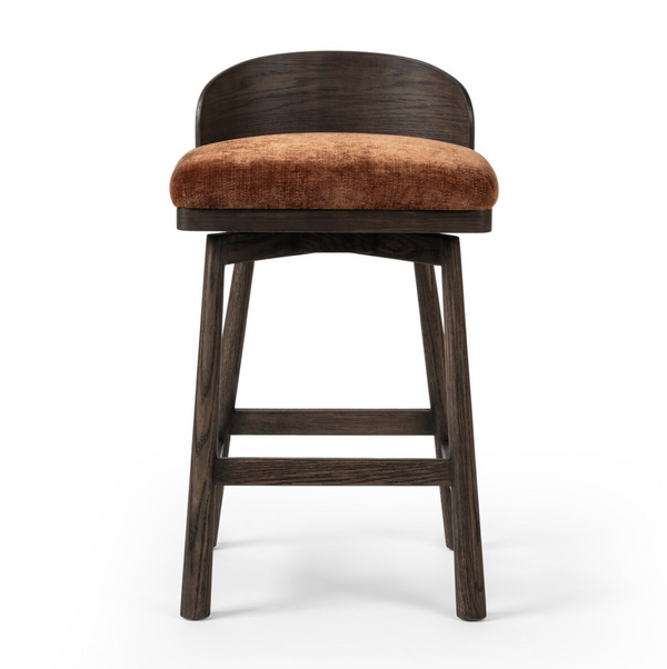 Cloris Swivel Counter Stool - Altair Sienna
