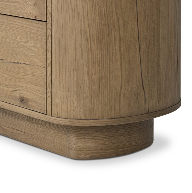 Paden Nightstand - Worn Oak Veneer