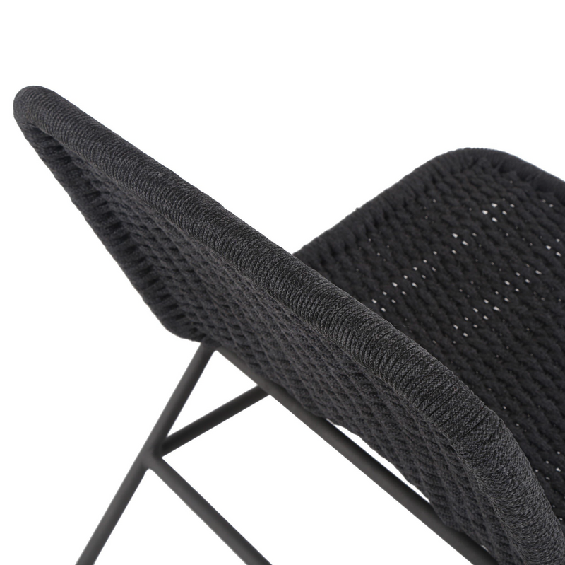 Bruno Outdoor Chair - Dark Grey Rope