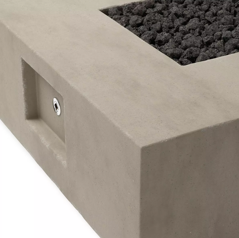 Donovan Outdoor Fire Table - Natural Concrete