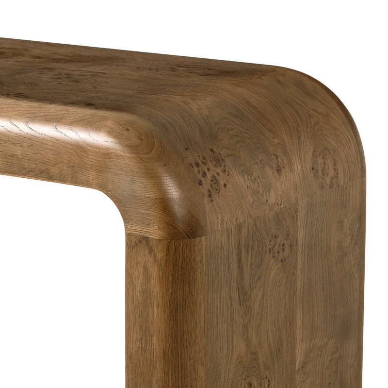 Daven Console Table - Rye Medium Burl Oak – Arcadia Modern Home