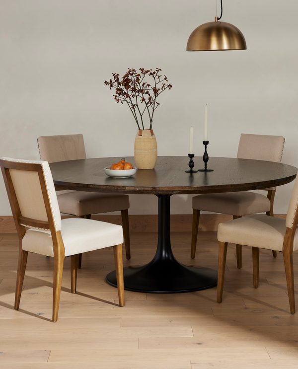 Powell Dining Table - English Brown Oak