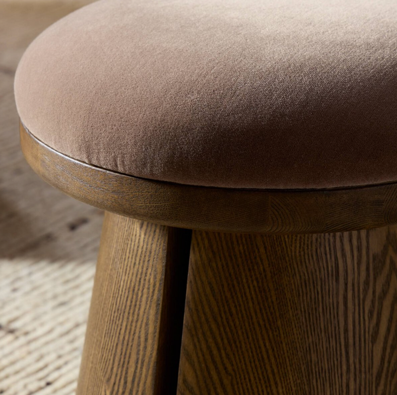 Bea Accent Stool - Monte Mushroom
