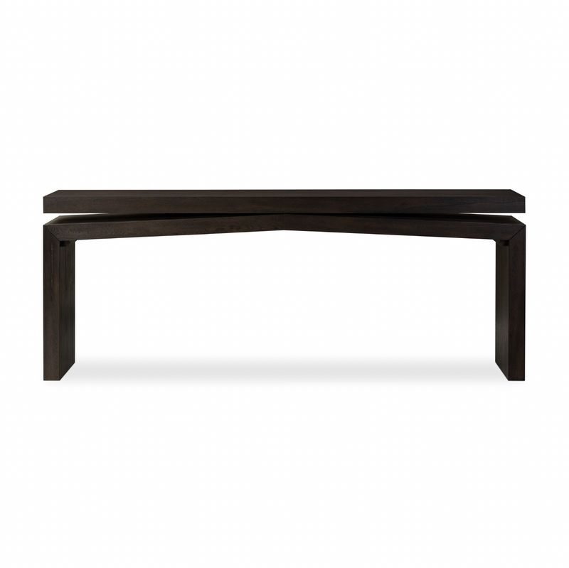 Matthes Console Table - Smoked Black Oak