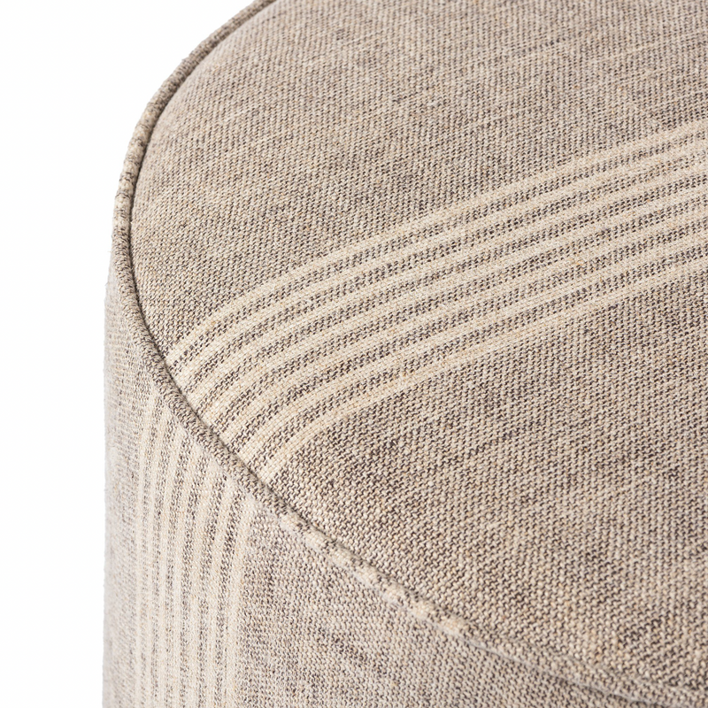 Sinclair Round Ottoman - Manchester Flint