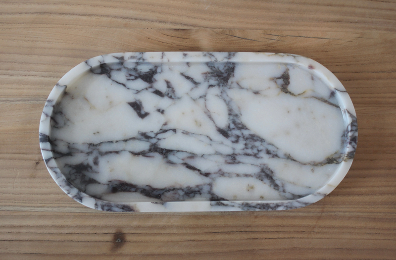 The Collins Oval Tray- Marble