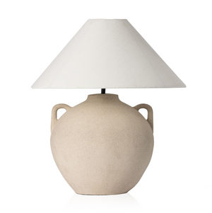 Mays Table Lamp - Light Sand Porcelain Ceramic