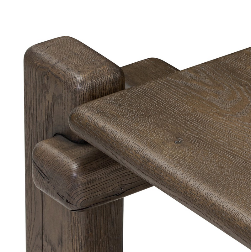 Marcia Low Console Table - Grey Reclaimed French Oak