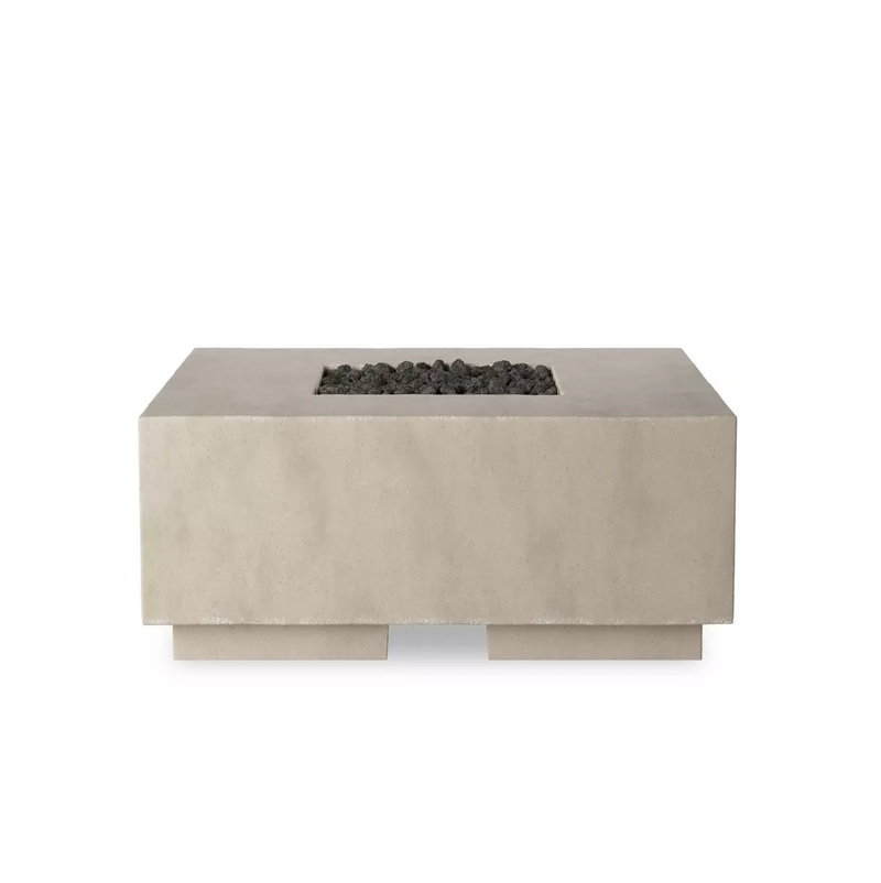 Donovan Outdoor Fire Table - Natural Concrete