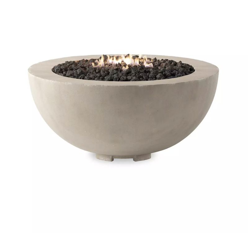 Bronson Outdoor Fire Table - Natural Concrete
