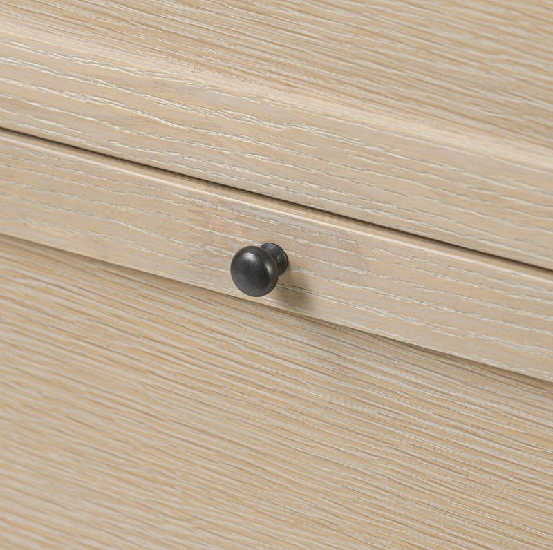 Millie 6 Drawer Dresser - Light Bleach Oak Veneer