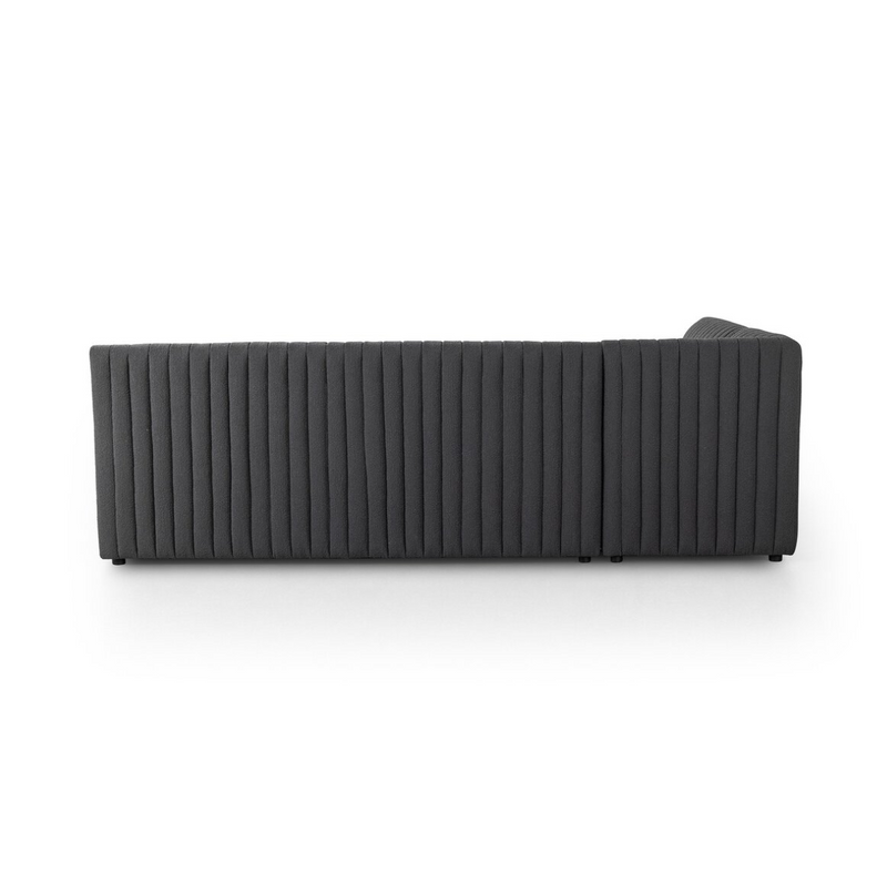 Augustine L-Shaped Dining Banquette - FIQA Boucle Charcoal