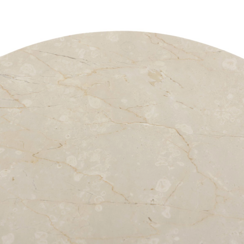 Polli End Table - Cream Marble