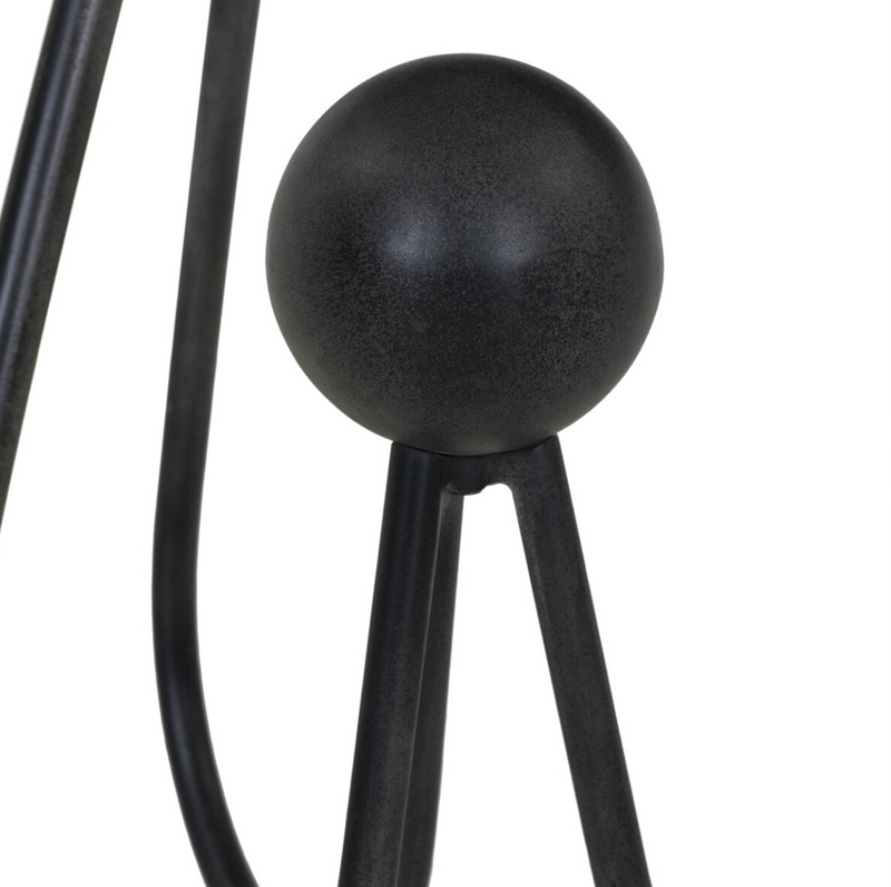 Clove End Table - Veined White Marble