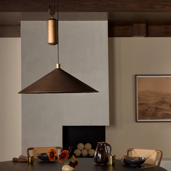 Emeric Pendant - Burnished Brass Aluminum