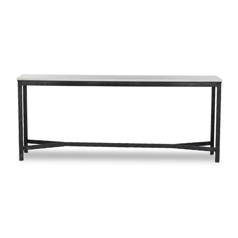 Hammered Iron Console Table