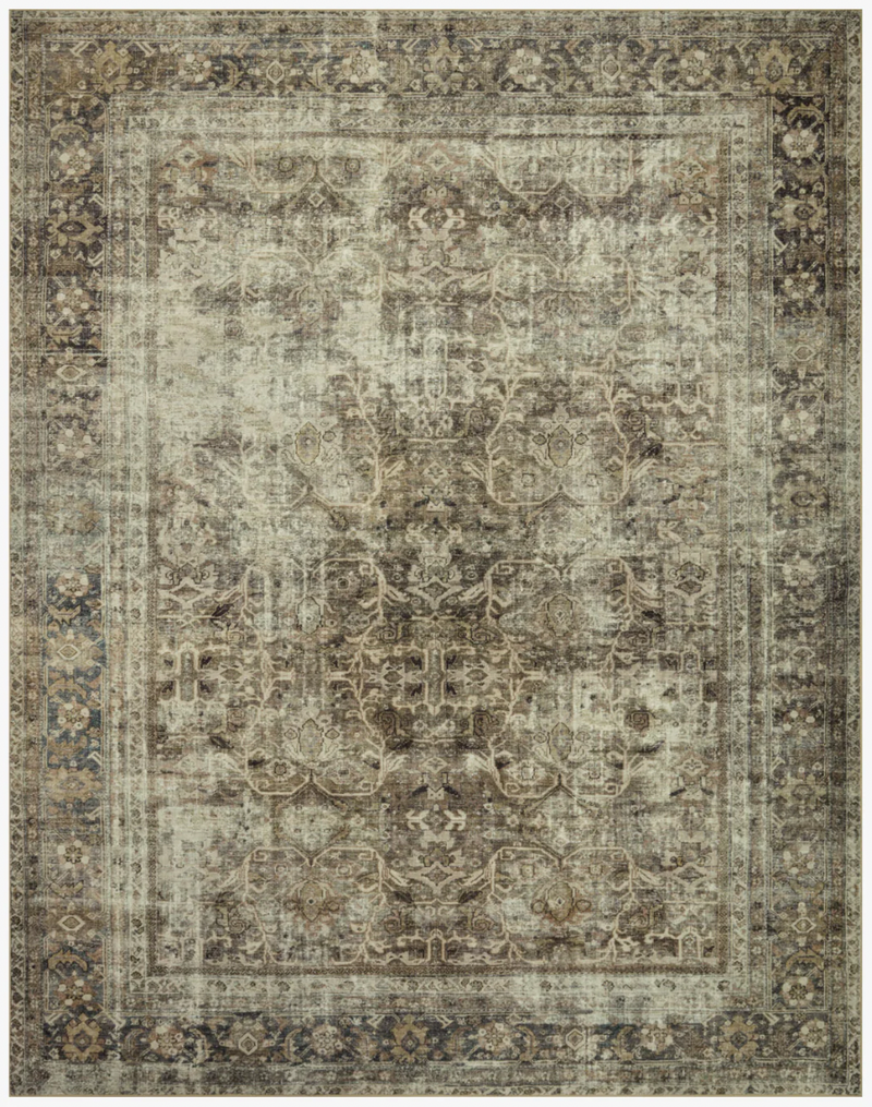 Magnolia Home - Sinclair Washable Pebble and Taupe Area Rug