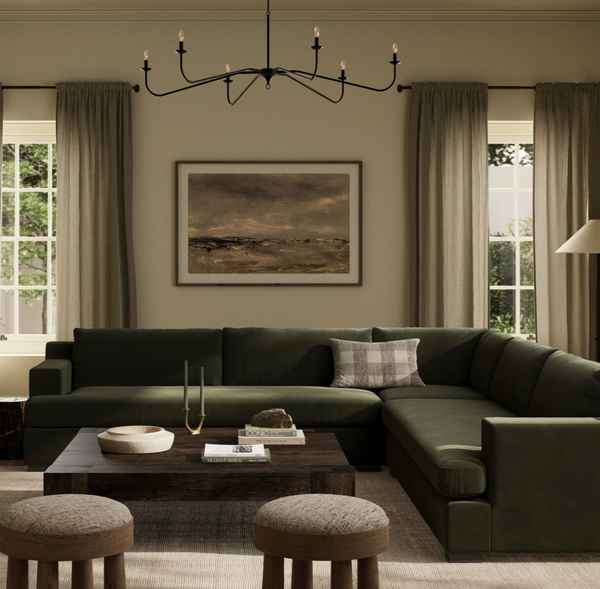 Crispin 3 Piece Sectional - Surrey Olive