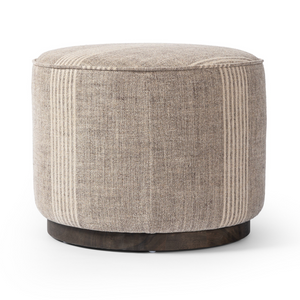 Sinclair Round Ottoman - Manchester Flint
