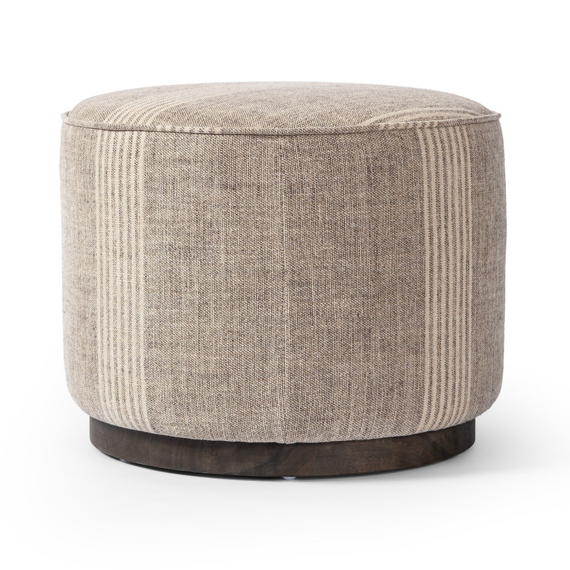 Sinclair Round Ottoman - Manchester Flint