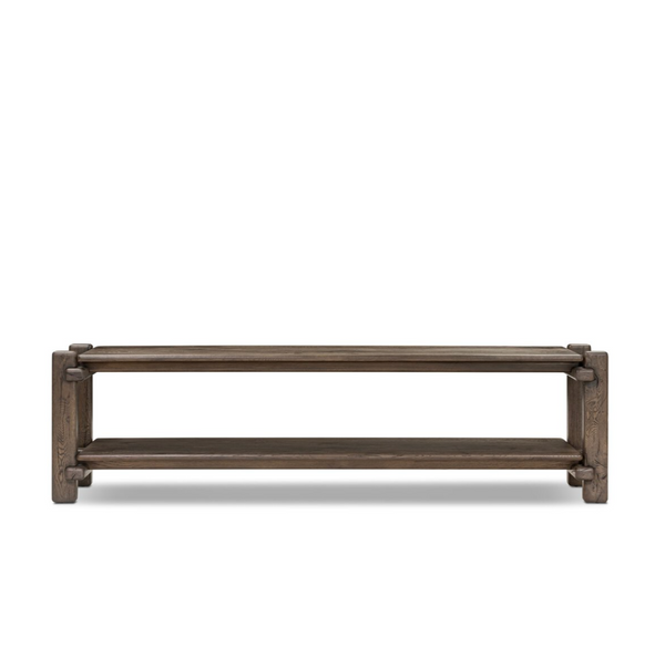 Marcia Low Console Table - Grey Reclaimed French Oak