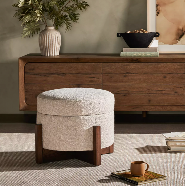 Esben Storage Ottoman - Sattley Fog