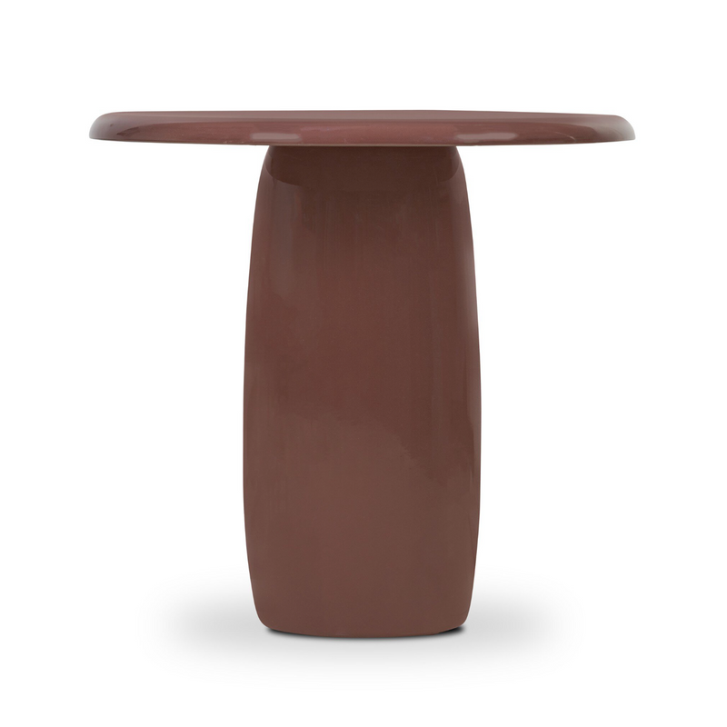 Bossa End Table - Plum Lacquer