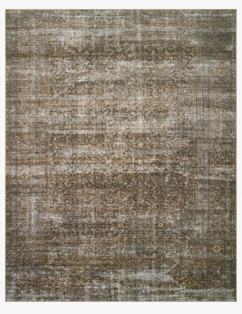 Amber Lewis x Loloi Billie Tobacco and Rust Area Rug
