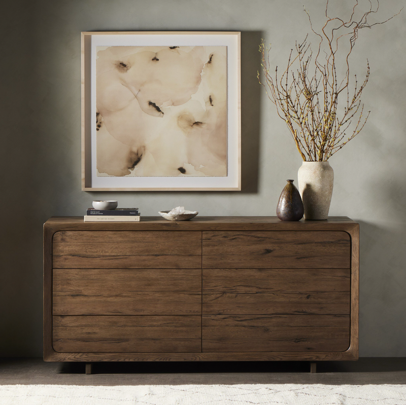 Henry 6 Drawer Dresser - Rustic Grey