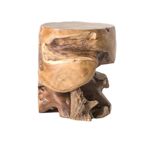 Teak Stool - Aged Natural Teak